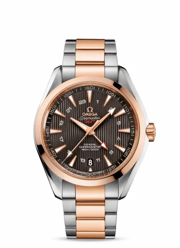 Omega Seamaster Aqua Terra 150M Co-Axial 43 GMT Stainless Steel / Red Gold / Grey / Bracelet 231.20.43.22.06.003 (23120432206003)